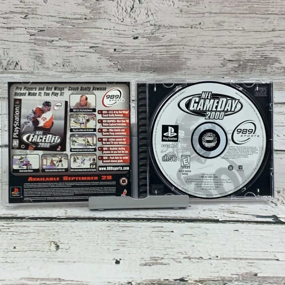 NFL Gameday 2000 [Playstation 1 PS1 1999] Football Game 989 Sports‎ Complete